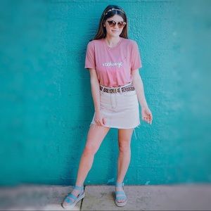 “Recharge” Mauve Tee